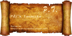 Pók Tavaszka névjegykártya